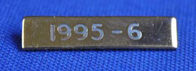 Breast Jewel Middle Date Bar 'WM 1995-6 - Engraved